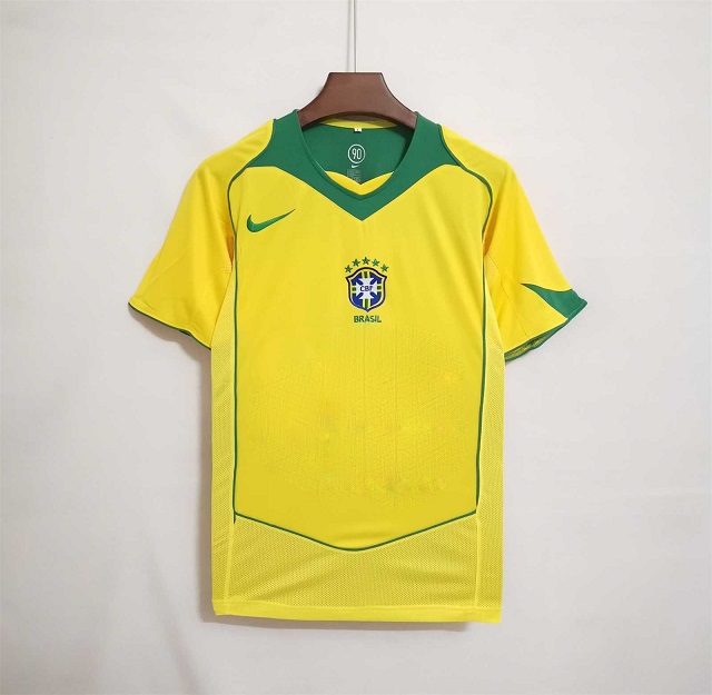 AAA Quality Brazil 2004 Home Soccer Jersey